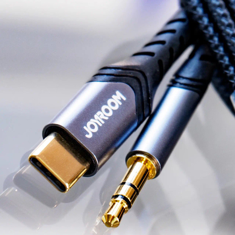 مبدل تایپ سی به جک 3.5 میلیمتری یک متری جویروم JOYROOMHIFI SY-A03 1M