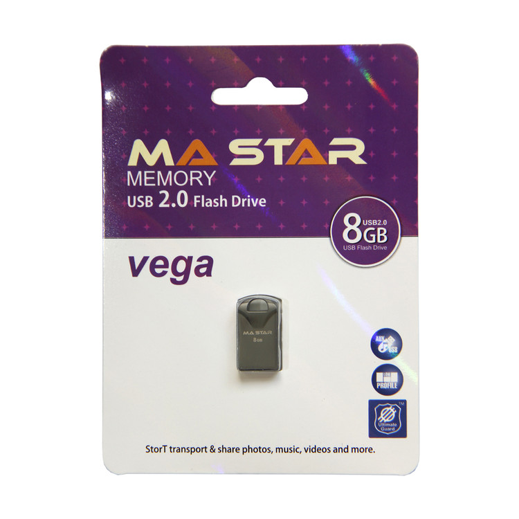 فلش مموری MA-STAR VEGA 8GB | حافظه کوچک، سبک و مقاوم برای ذخیره اطلاعات