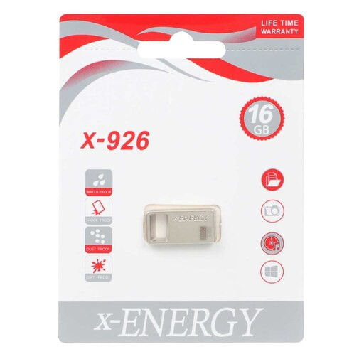 فلش مموری X-ENERGY X-926 16GB | فلزی، مقاوم و اقتصادی برای ذخیرهسازی روزمره