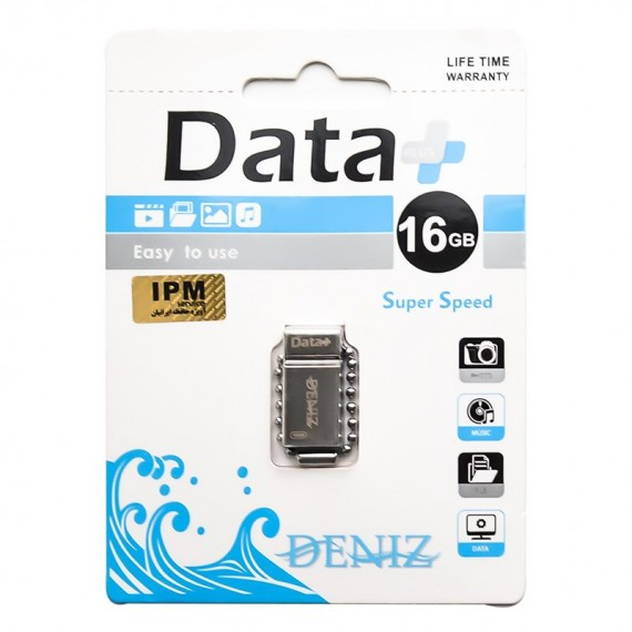 فلش مموری 16GB دیتا پلاس مدل DENIZ، دارای رابط USB 2.0، مقاوم در برابر آب، ضربه، گرد و غبار