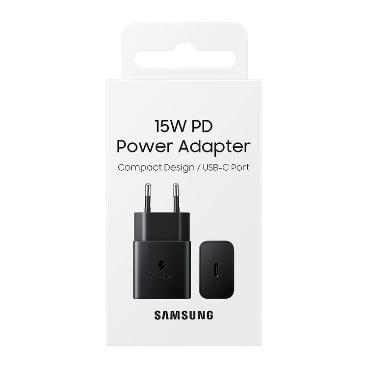 شارژر اورجینال فست 15 وات سامسونگ مدل EP-T1510nBEGEU، خروجی USB Type-C، امکان شارژ سریع موبایل و تبلت با شدت جریان 2.0 آمپر،15وات ساخت ویتنام