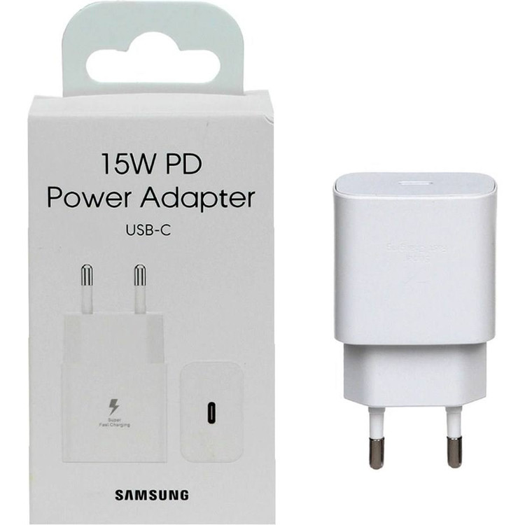شارژر اورجینال فست 15 وات سامسونگ مدل EP-T1510nBEGEU، خروجی USB Type-C، امکان شارژ سریع موبایل و تبلت با شدت جریان 2.0 آمپر،15وات ساخت ویتنام