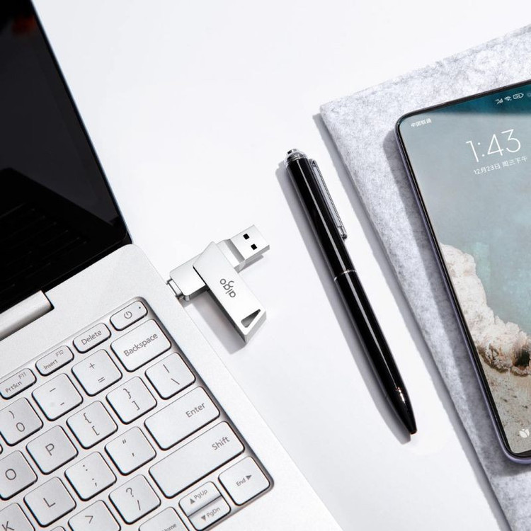فلش مموری آیگو 128 گیگابایت دوسر USB و تایپ C برند Aigo مدل U350