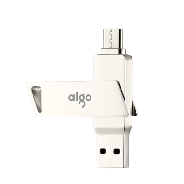 فلش مموری آیگو 128 گیگابایت دوسر USB و تایپ C برند Aigo مدل U350