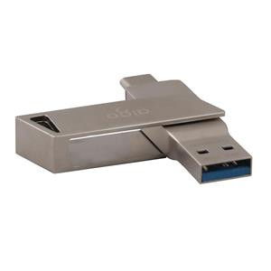 فلش مموری آیگو 128 گیگابایت دوسر USB و تایپ C برند Aigo مدل U350