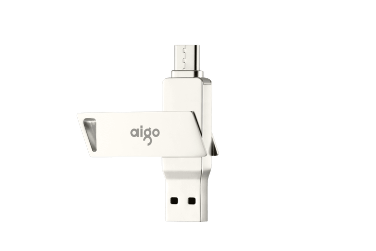 فلش مموری آیگو 128 گیگابایت دوسر USB و تایپ C برند Aigo مدل U350