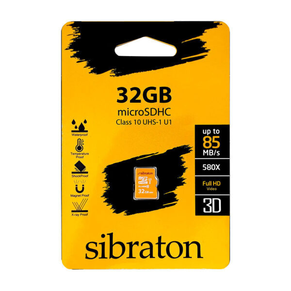 مموری کارت Sibraton 32GB با ظرفیت مناسب، سرعت انتقال بالا و طراحی مقاوم، انتخابی عالی برای ذخیرهسازی اطلاعات شما. خرید آنلاین با بهترین قیمت و گارانتی معتبر