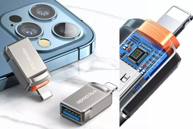 مبدل OTG mcdodo مک دودو مدل OT-860 - تبدیل OTG USB-A به Lightning