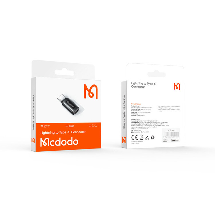 مبدل سریع Mcdodo OT-770 | تبدیل Lightning به Type-C با عملکرد پایدار و طراحی جمعوجور