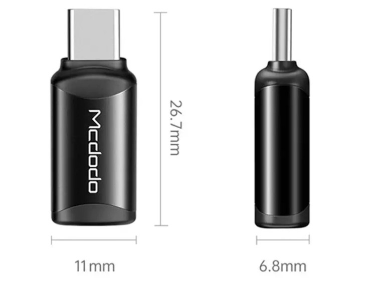 مبدل سریع Mcdodo OT-770 | تبدیل Lightning به Type-C با عملکرد پایدار و طراحی جمعوجور