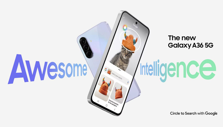 گوشی موبایل سامسونگ مدل Galaxy A36 حافظه 128 گیگابایت و رم 8 گیگابایت دو سیمکارت