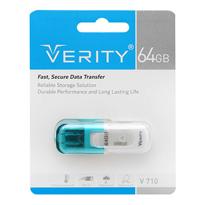 فلش مموری Verity V710 64GB | سرعت، امنیت و طراحی شیک