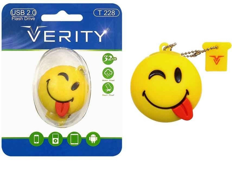 فلش مموری 32GB Verity T228 | طراحی عروسکی استیکر، سرعت مناسب، مقاومت عالی