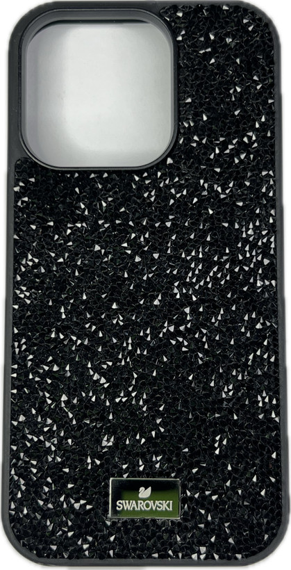 قاب سواروسکی آیفون 14 پرو مدل Crystal Line رنگ مشکی