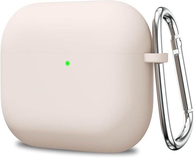 کاور سیلیکونی AirPods Pro 1 رنگ خاکستری با قلاب آویز