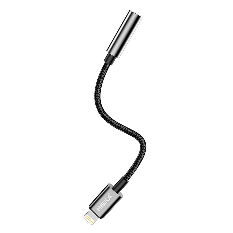 مبدل هدفون Hiska W24 | تبدیل لایتنینگ به AUX 3.5mm | مناسب آیفون