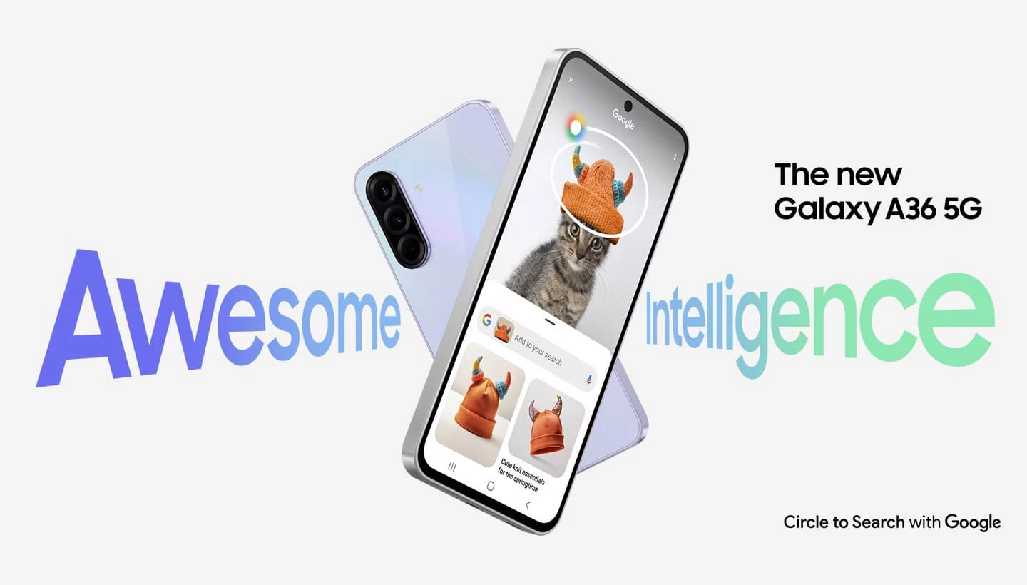 گوشی موبایل سامسونگ مدل Galaxy A36 با حافظه 256 گیگابایت و رم 8 گیگابایت دو سیمکارت