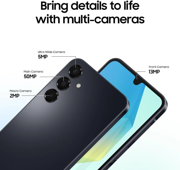 گوشی موبایل سامسونگ مدل Galaxy A16 با حافظه 256 گیگابایت و رم 8 گیگابایت دو سیم کارت