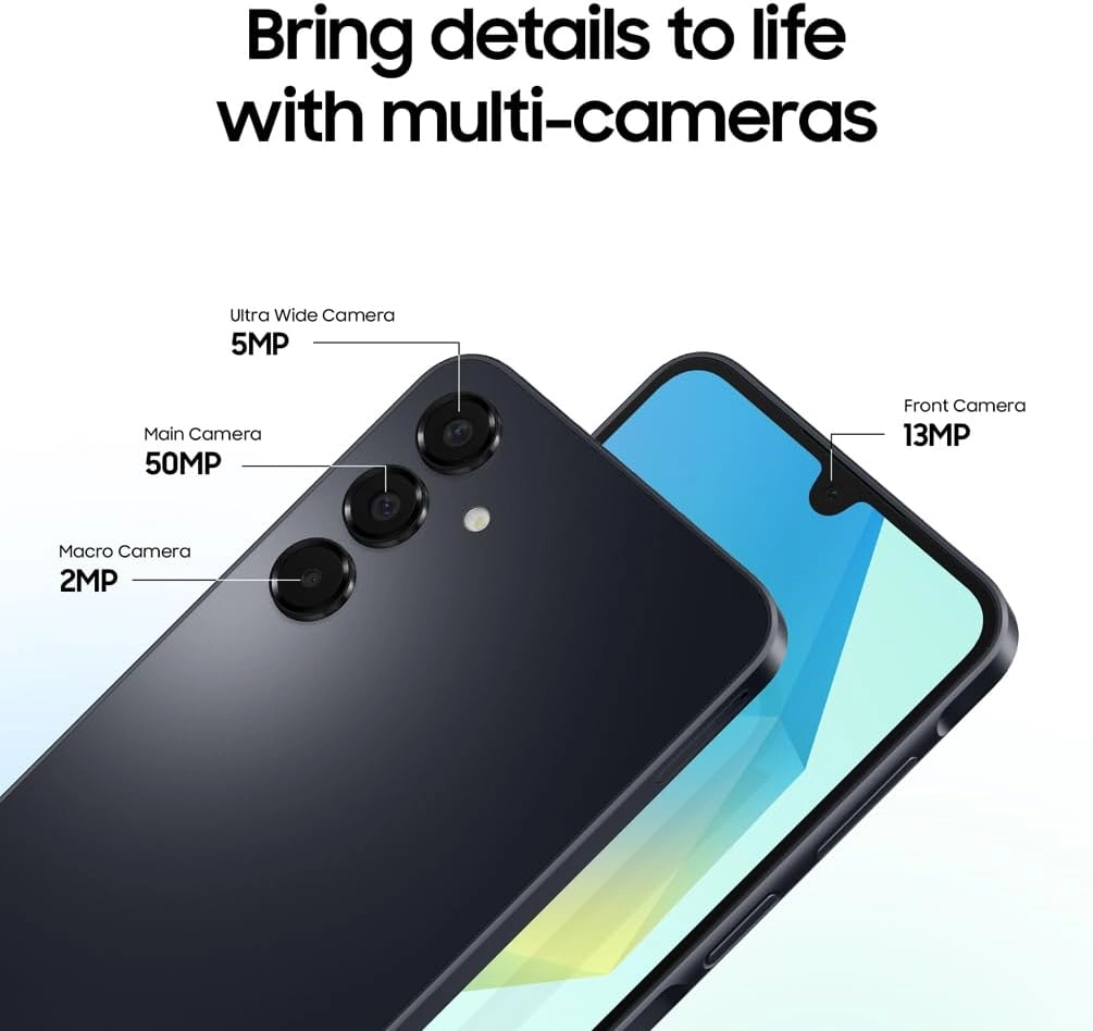 گوشی موبایل سامسونگ مدل Galaxy A16 با حافظه 128 گیگابایت و رم 6 گیگابایت دو سیم کارت