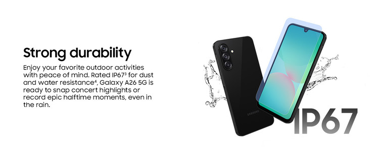 گوشی موبایل سامسونگ Galaxy A26 با حافظه 256 گیگابایت و رم 8 گیگابایت دوسیمکارت