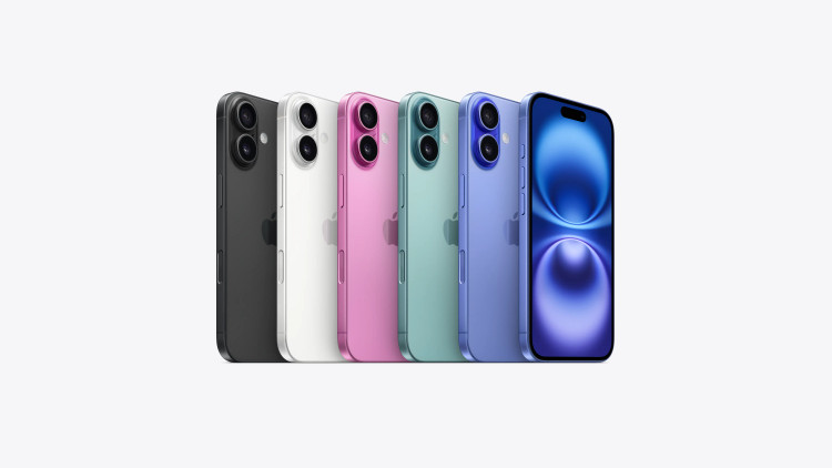 نمای رنگهای مختلف گوشی iPhone 16 ظرفیت 128 گیگابایت