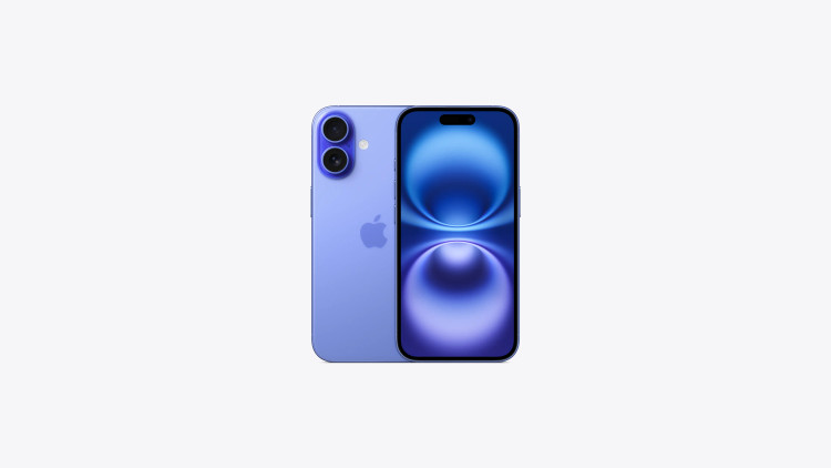 گوشی اپل iPhone 16 رنگ آبی ظرفیت 128 گیگابایت