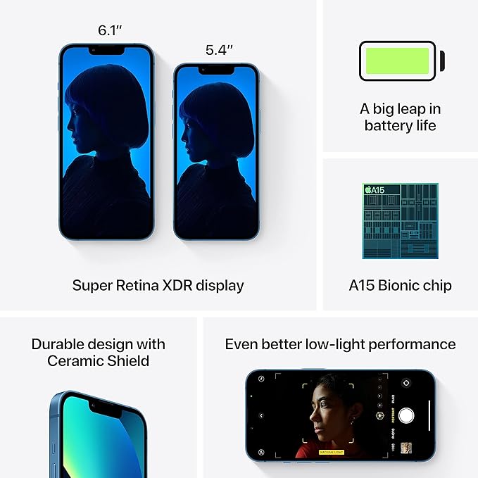 گوشی موبایل اپل iPhone 13 با حافظه 256 گیگابایت - پارت نامبر CH/A دوسیمکارت - آکبند نات اکتیو - رجیستر شده با گارانتی شرکتی