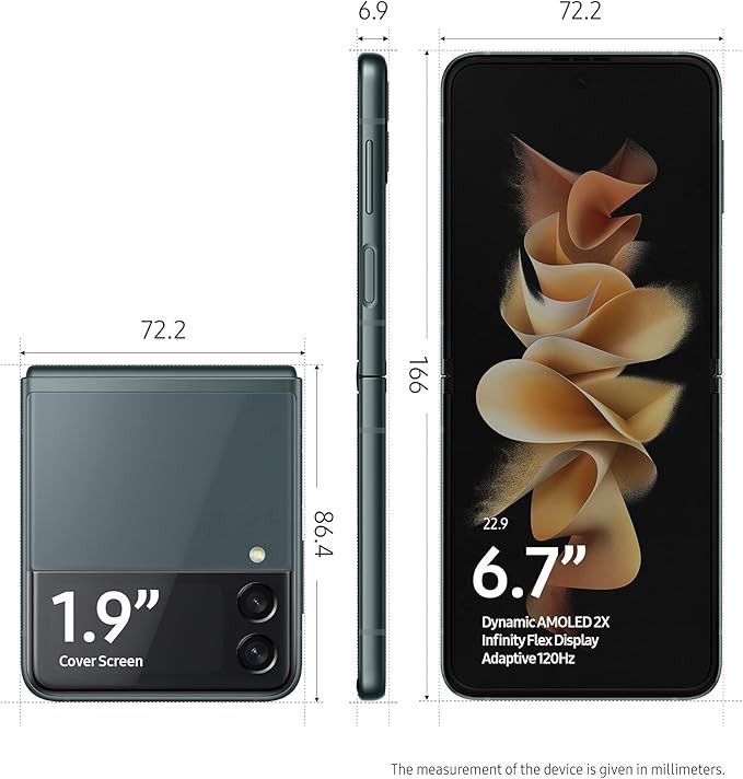 گوشی موبایل سامسونگ Galaxy Z Flip 3 5G با حافظه 256 گیگابایت و رم 8 گیگابایت - با گارانتی