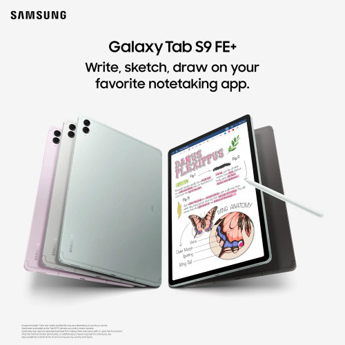تبلت سامسونگ Galaxy Tab S9 FE Plus (سیمکارتخور 5G) با حافظه 256 گیگابایت و رم 12 گیگابایت - با گارانتی