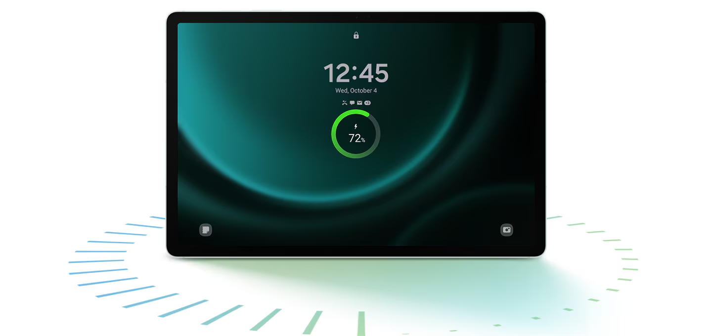 تبلت سامسونگ Galaxy Tab S9 FE (سیمکارتخور 5G) با حافظه 128 گیگابایت و رم 6 گیگابایت - با گارانتی