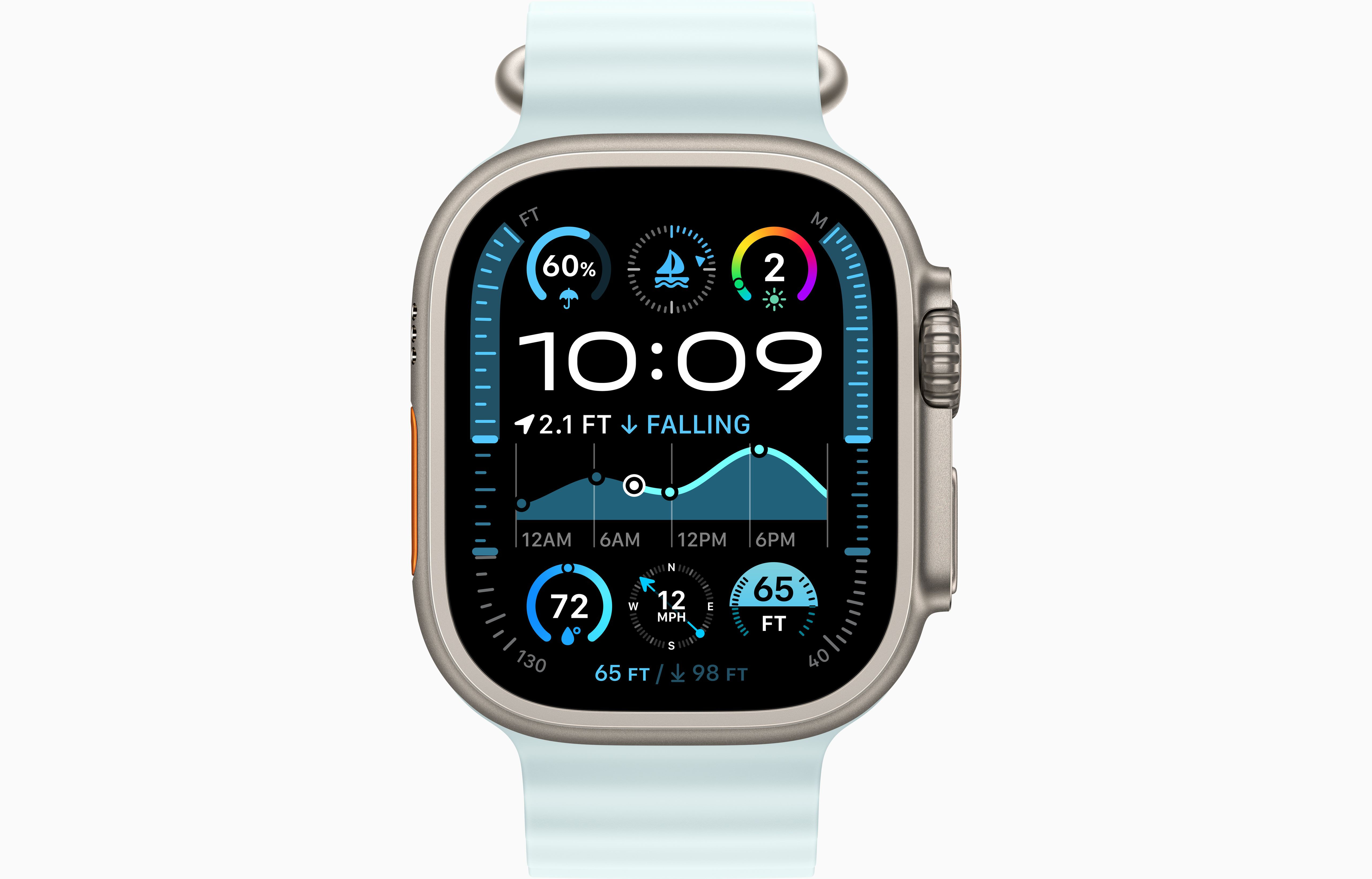 ساعت هوشمند اپل Apple Watch Ultra 2 (49mm) با بند اوشن (Ocean Band) - با گارانتی