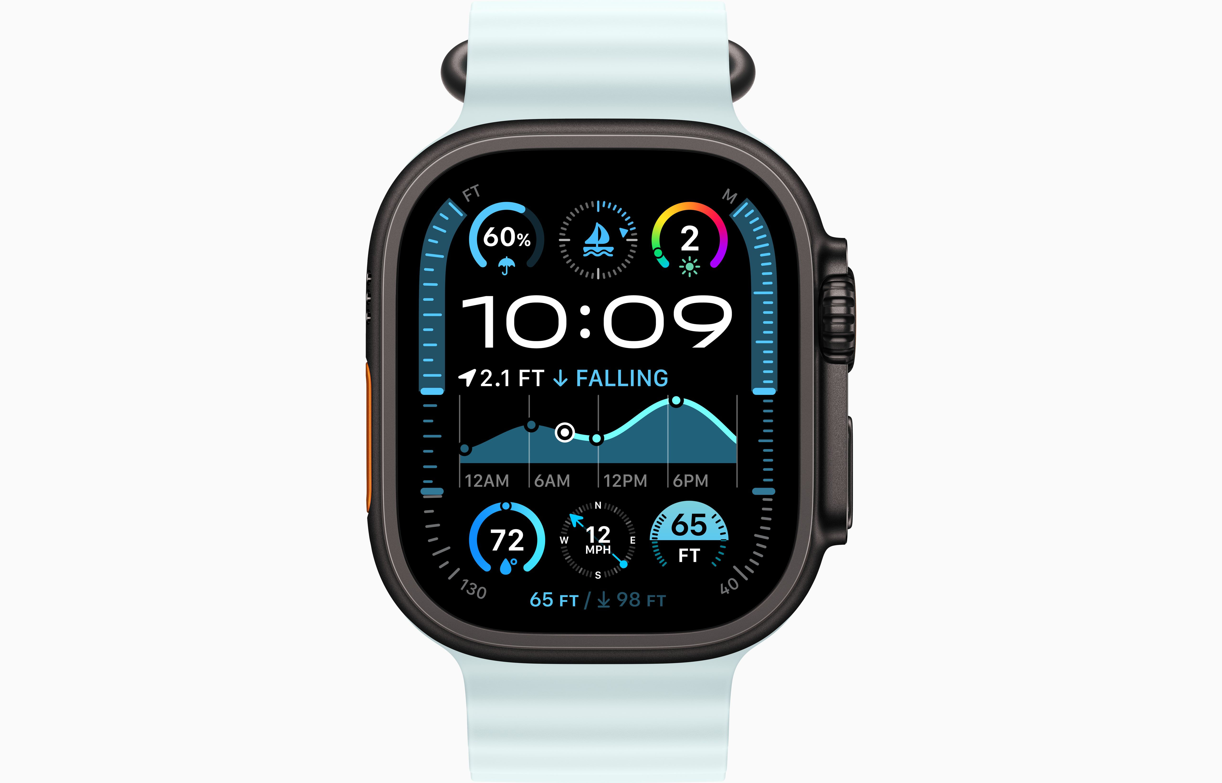 ساعت هوشمند اپل Apple Watch Ultra 2 (49mm) با بند اوشن (Ocean Band) - با گارانتی