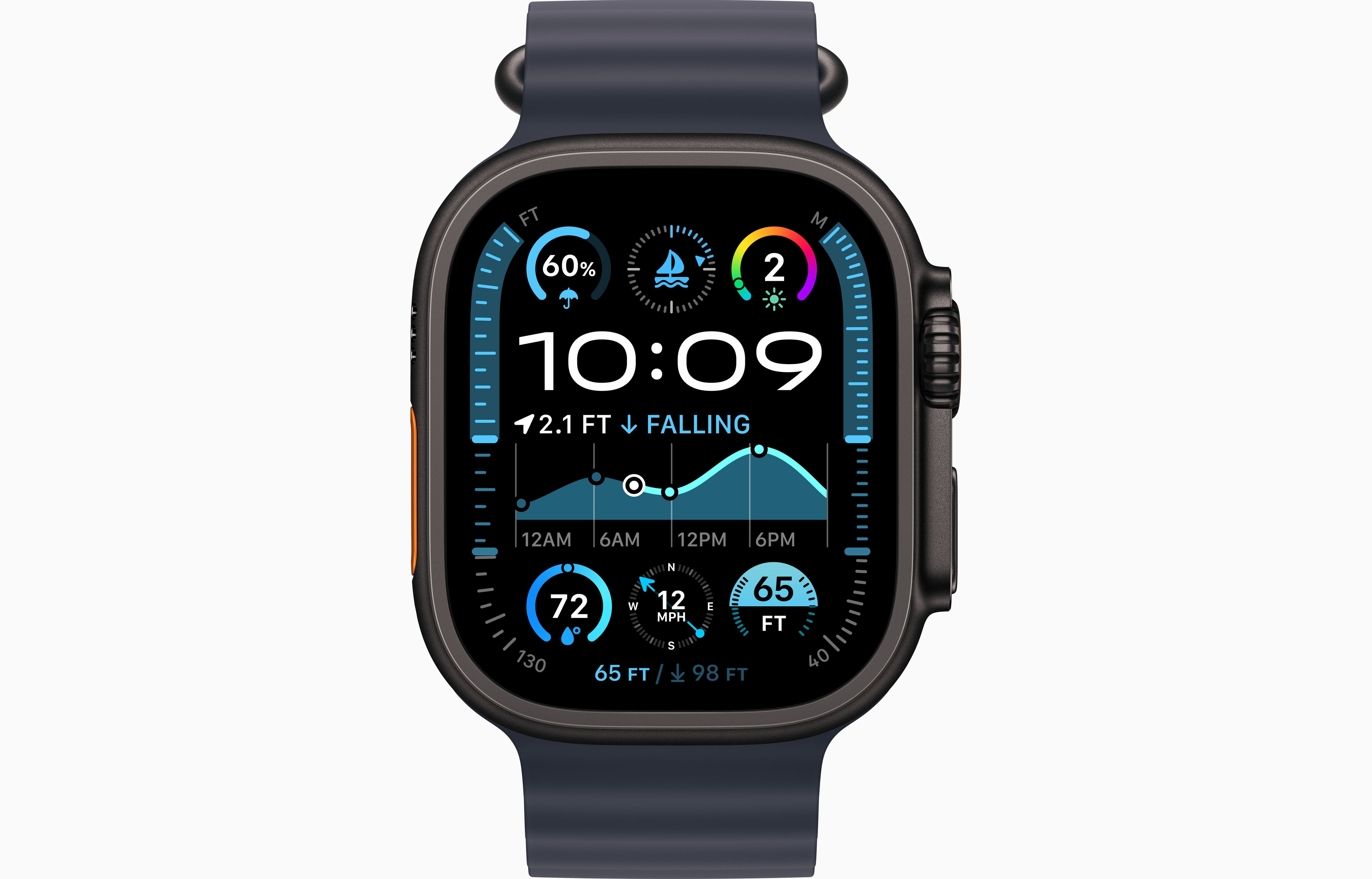 ساعت هوشمند اپل Apple Watch Ultra 2 (49mm) با بند اوشن (Ocean Band) - با گارانتی