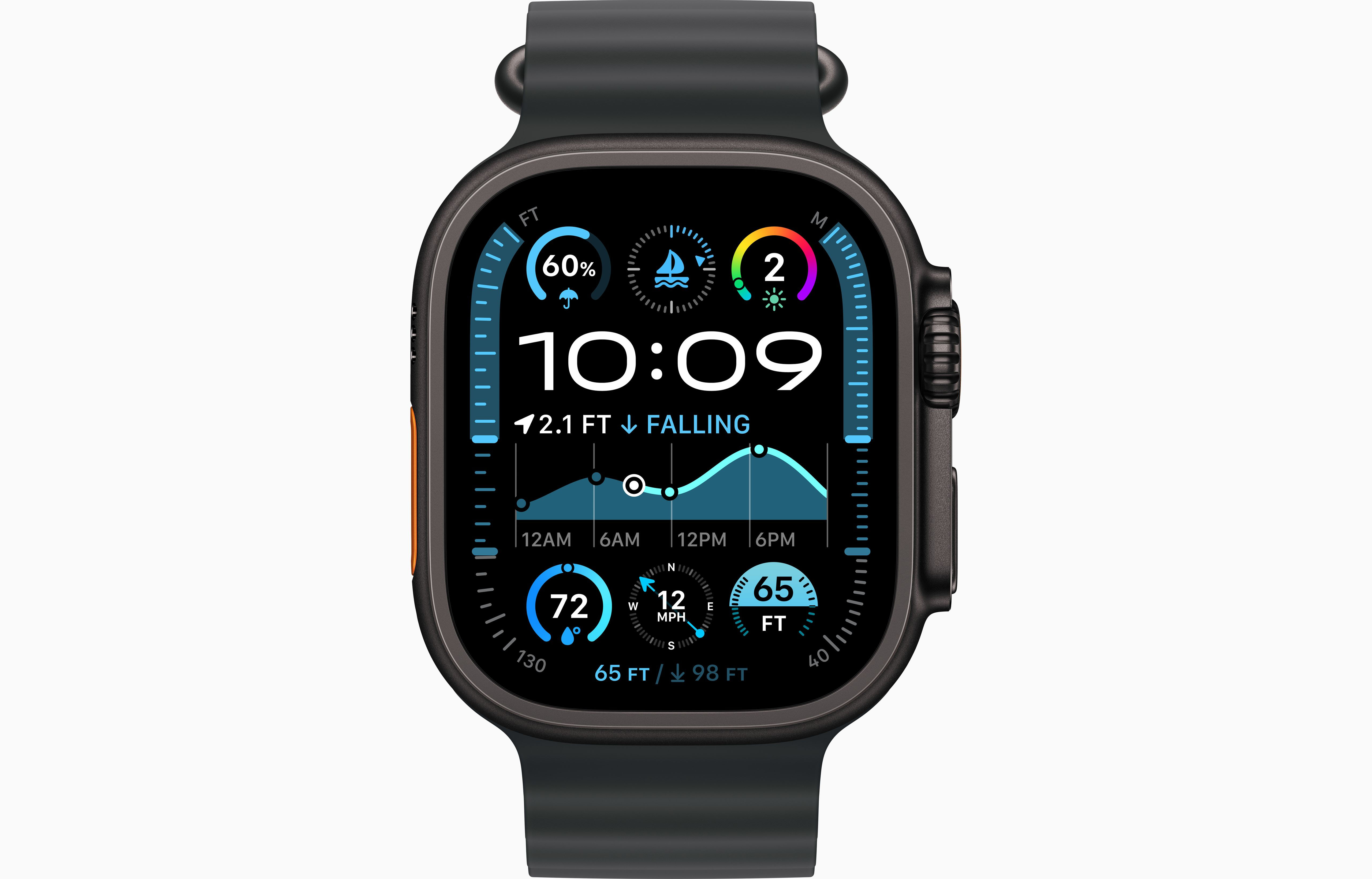 ساعت هوشمند اپل Apple Watch Ultra 2 (49mm) با بند اوشن (Ocean Band) - با گارانتی