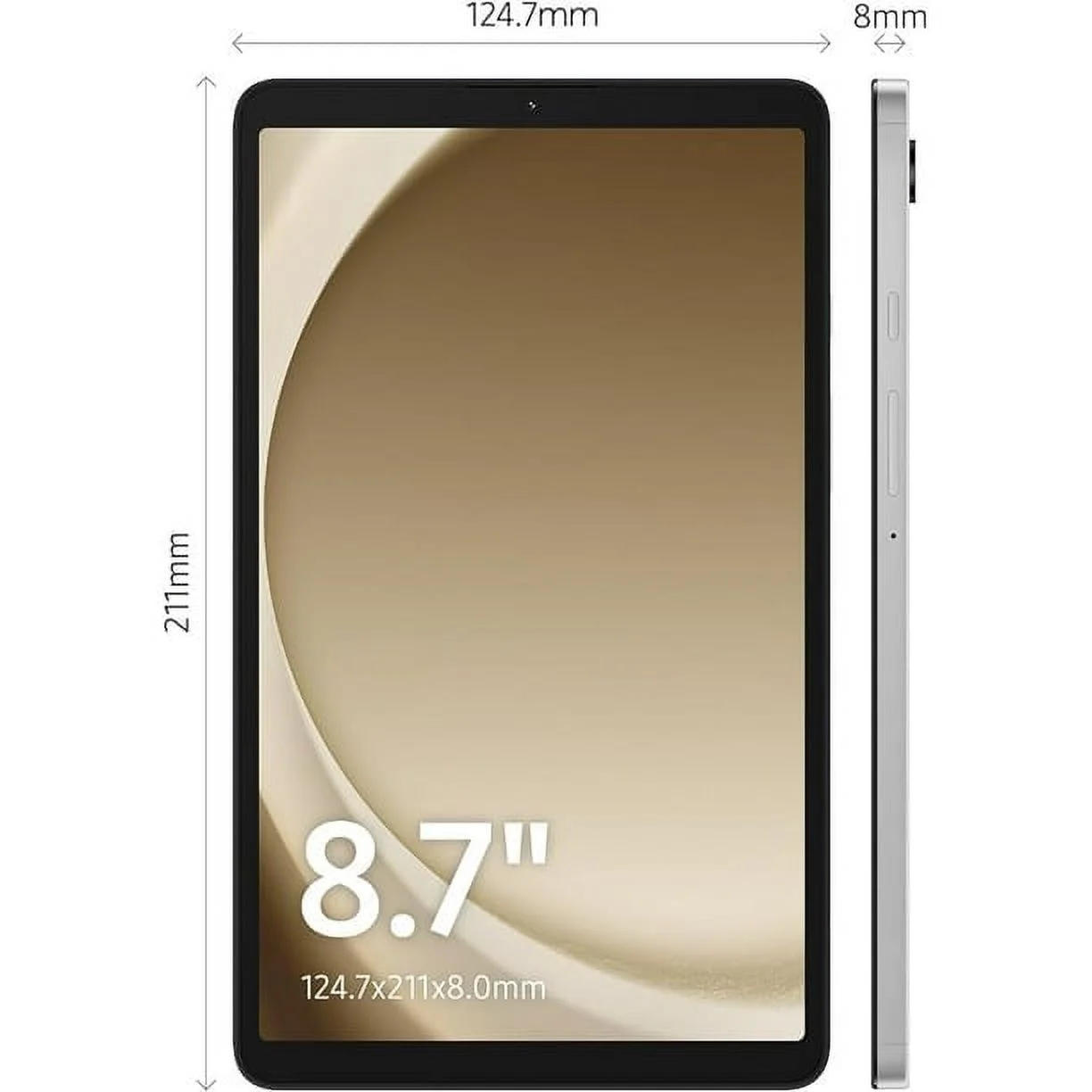 تبلت سامسونگ Galaxy Tab A9 (سیمکارتخور) با حافظه 128 گیگابایت و رم 8 گیگابایت - با گارانتی