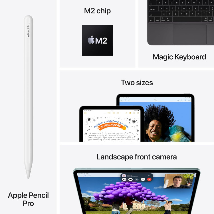 تبلت اپل iPad Air 6th Gen M2 13 Inch با حافظه 128 گیگابایت