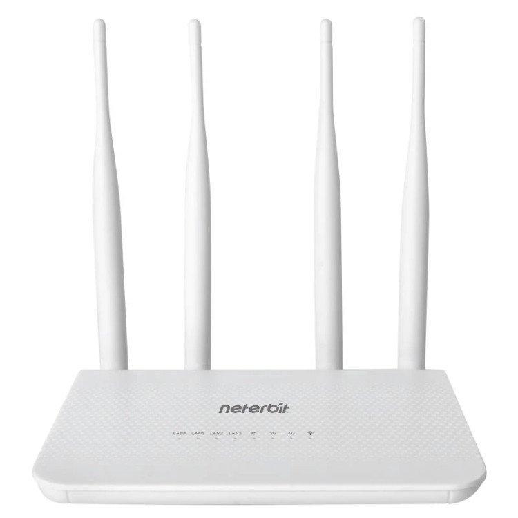 مودم روتر 4G LTE نتربیت Neterbit مدل NW‑431F با آنتن خارجی و سرعت 300Mbps