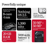 گوشی موبایل Nothing Phone 2A با حافظه 256 گیگابایت و رم 12 گیگابایت - با گارانتی