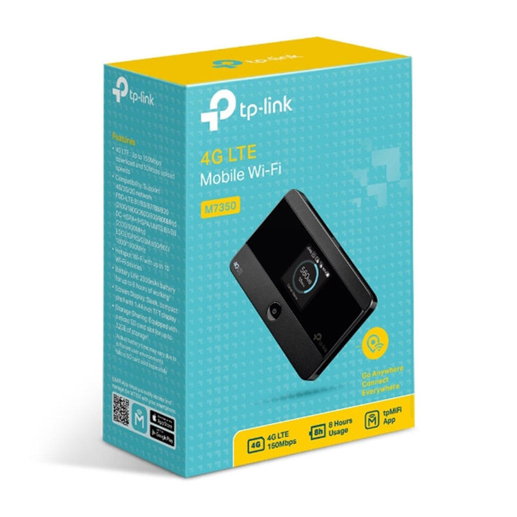 مودم جیبی 4G LTE تیپیلینک مدل TP-Link M7350-V7 با صفحه نمایش و باتری داخلی | مناسب سفر، دورکاری و اینترنت همراه روزمره