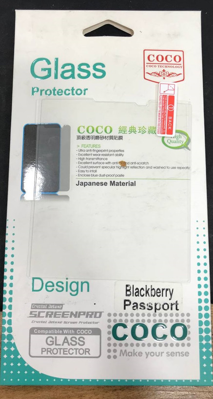گلس شیشهای COCO مدل Passport مناسب گوشی بلکبری – ضدخش