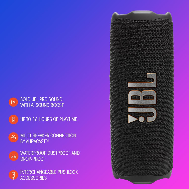 اسپیکر JBL Flip 7 | همراه ایدهآل برای سفر، طبیعت و مهمانیها