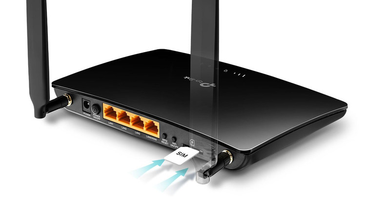مودم روتر بیسیم 4G LTE تیپیلینک مدل Archer MR200 با آنتن خارجی و 4 پورت LAN