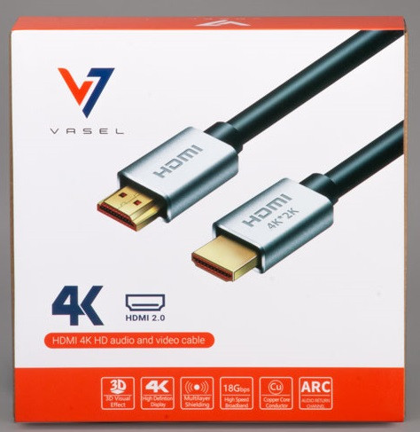 کابل انتقال تصویر Vasel HDMI v2.0 با رزولوشن 4K - طول 1.5 و 3 متر با گارانتی شرکتی