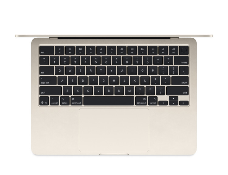 لپ تاپ اپل Macbook Air 13.6 inch M4 2025 (MW0Y3) 256GB SSD - 16GB RAM - Starlight