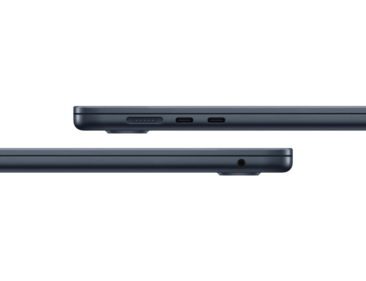 لپ تاپ 15.3 اینچی اپل MacBook Air 15inch M4 (MW1M3) با حافظه 512SSD گیگابایت و رم 16 گیگابایت - رنگ میدنایت (Midnight)