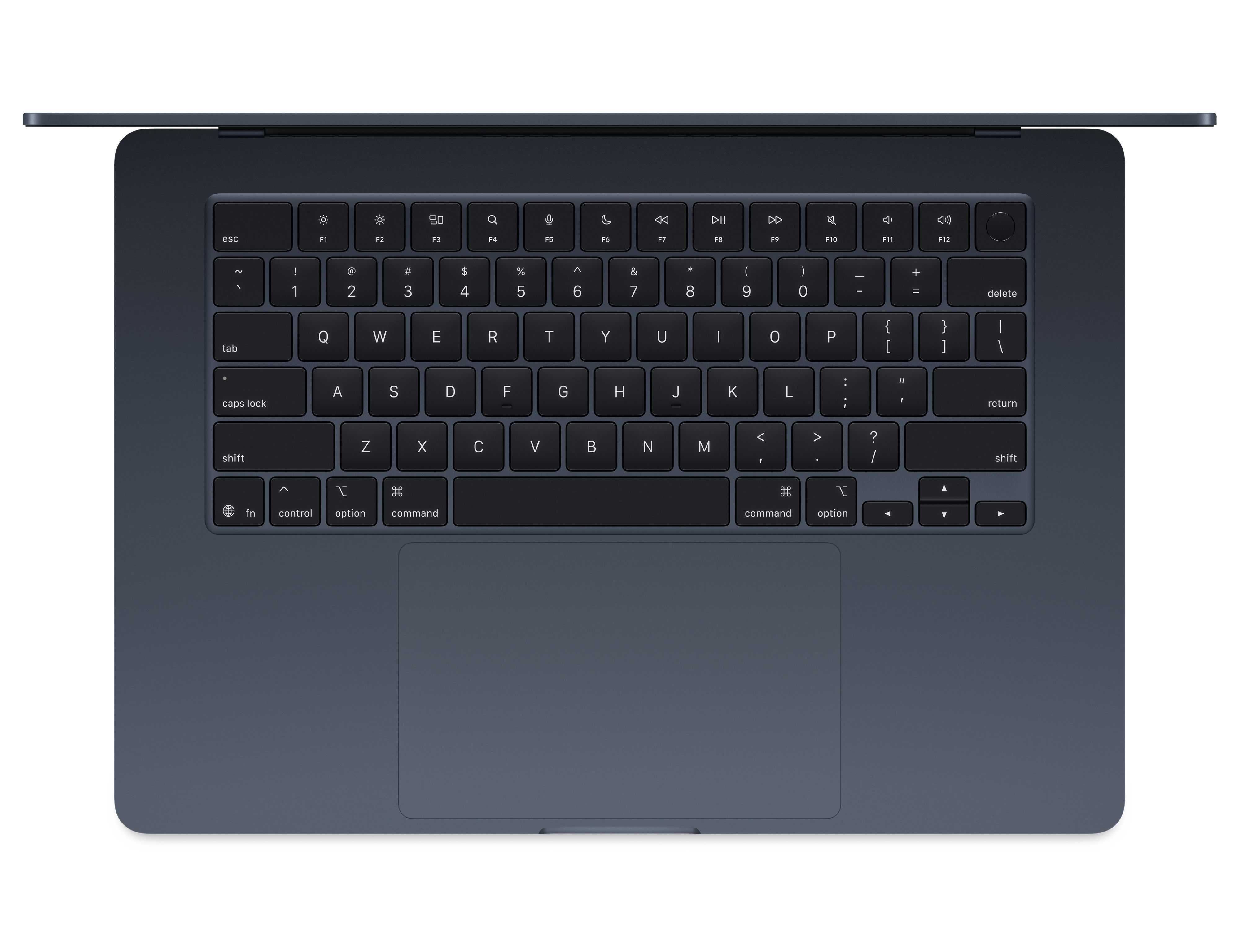 لپ تاپ 15.3 اینچی اپل MacBook Air 15inch M4 (MW1M3) با حافظه 512SSD گیگابایت و رم 16 گیگابایت - رنگ میدنایت (Midnight)