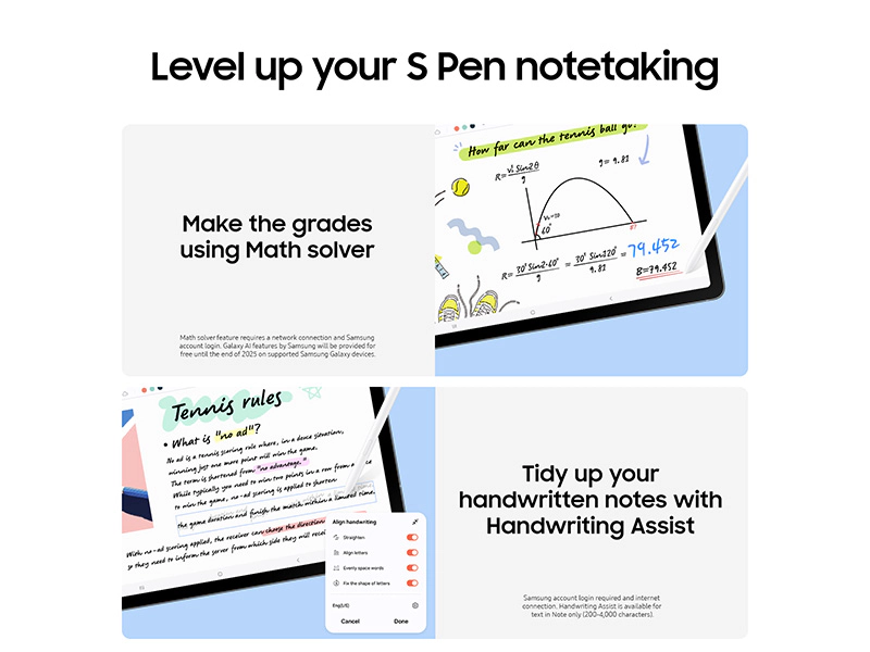 تبلت سامسونگ Galaxy Tab S10 FE (وایفای / بدون سیمکارت) با حافظه 128 گیگابایت و رم 8 گیگابایت - با گارانتی