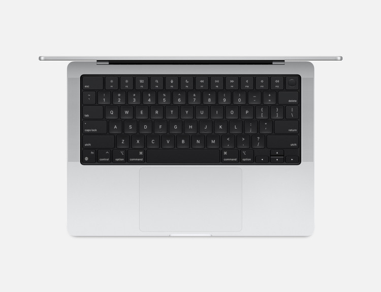 لپ تاپ 14 اینچی اپل MacBook Pro 2024 M4 16GB RAM 512B SSD مدل MW2W3 سیلور
