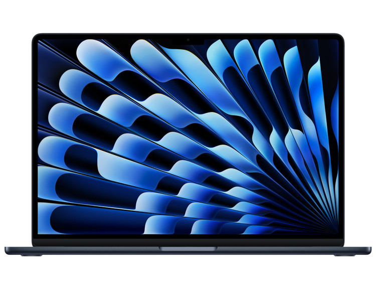 لپ تاپ 15.3 اینچی اپل MacBook Air 15inch M4 (MC6L4) با حافظه 512SSD گیگابایت و رم 24 گیگابایت - رنگ میدنایت (Midnight)