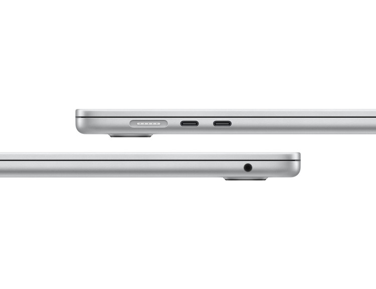 لپ تاپ 15.3 اینچی اپل MacBook Air 15inch M4 (MC6J4) با حافظه 512SSD گیگابایت و رم 24 گیگابایت - رنگ سیلور (Silver)
